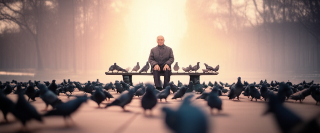 Man in park